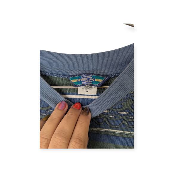 Vintage 90s Ocean pacific island striped t-shirt Medium - Picture 5 of 8